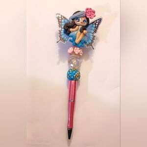 Fairy Clay Doll Beadable Pen#1
